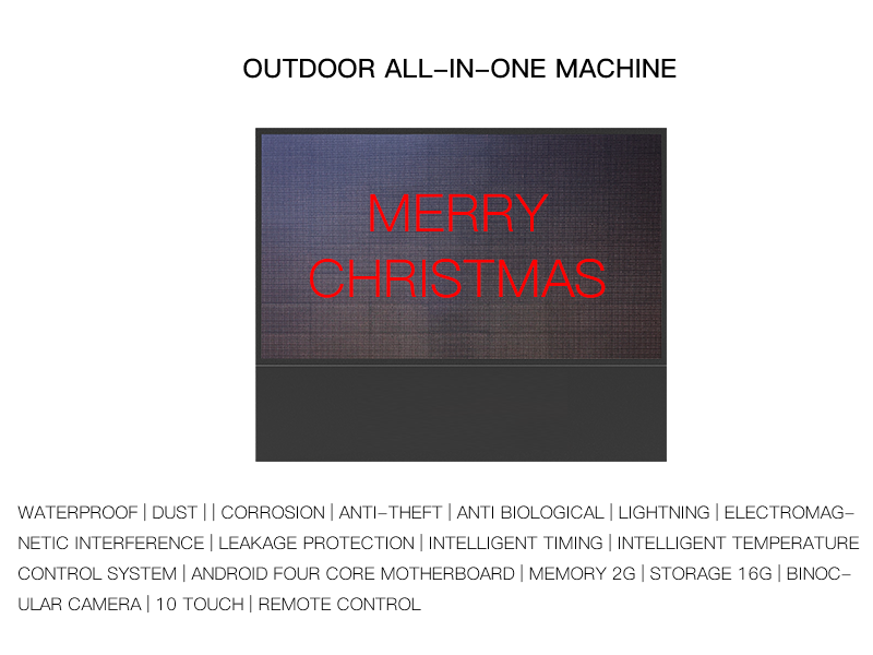 Outdoor LED monochrome