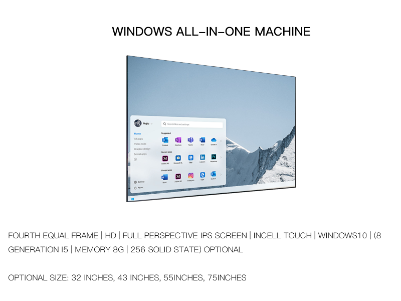 32-inch touch control all-in-one machine